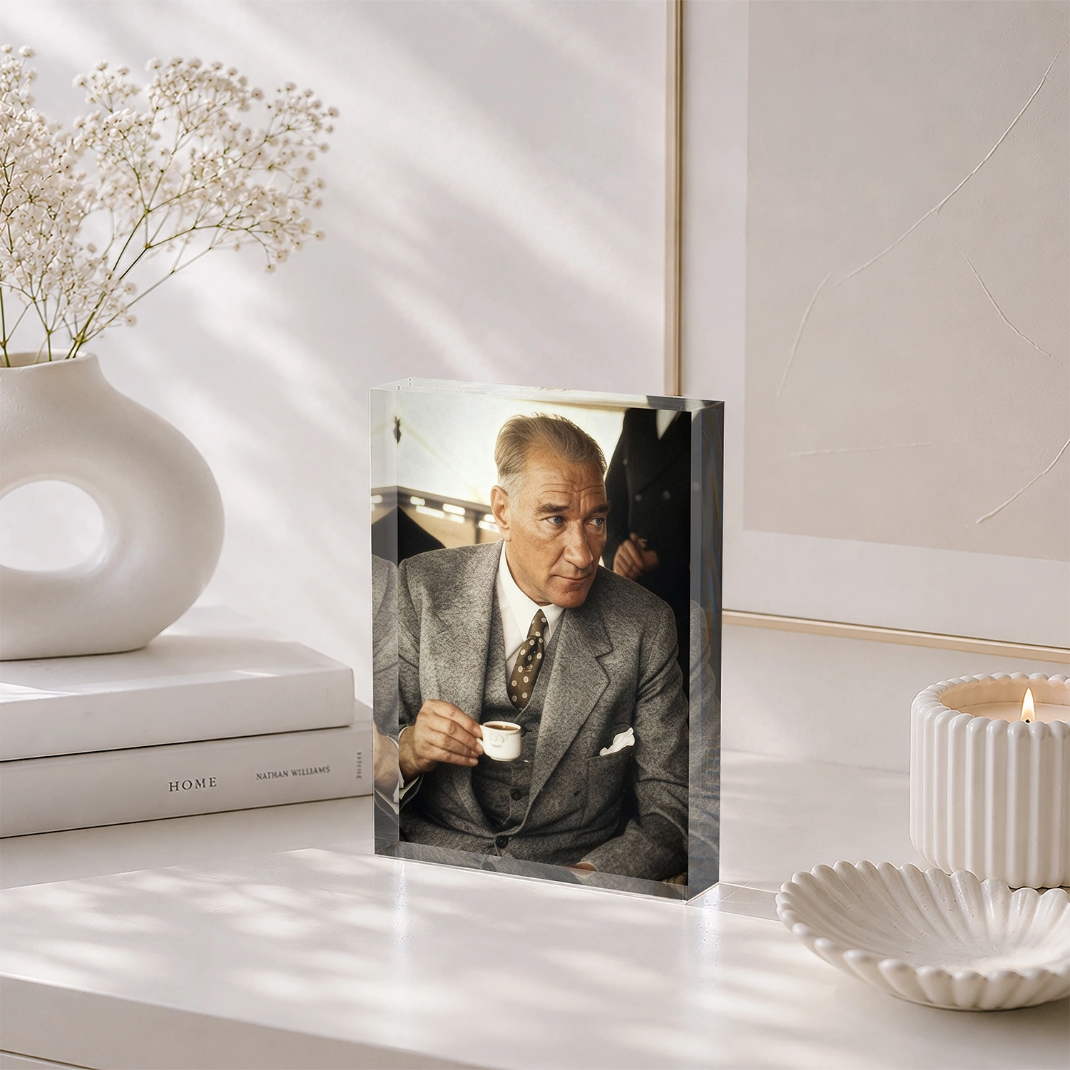 Atatürk Günlük An Portresi – Koleksiyonluk Akrilik Blok
