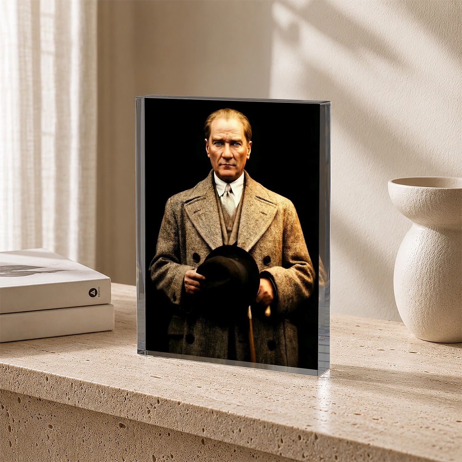Atatürk Portresi –Akrilik Cam Blok
