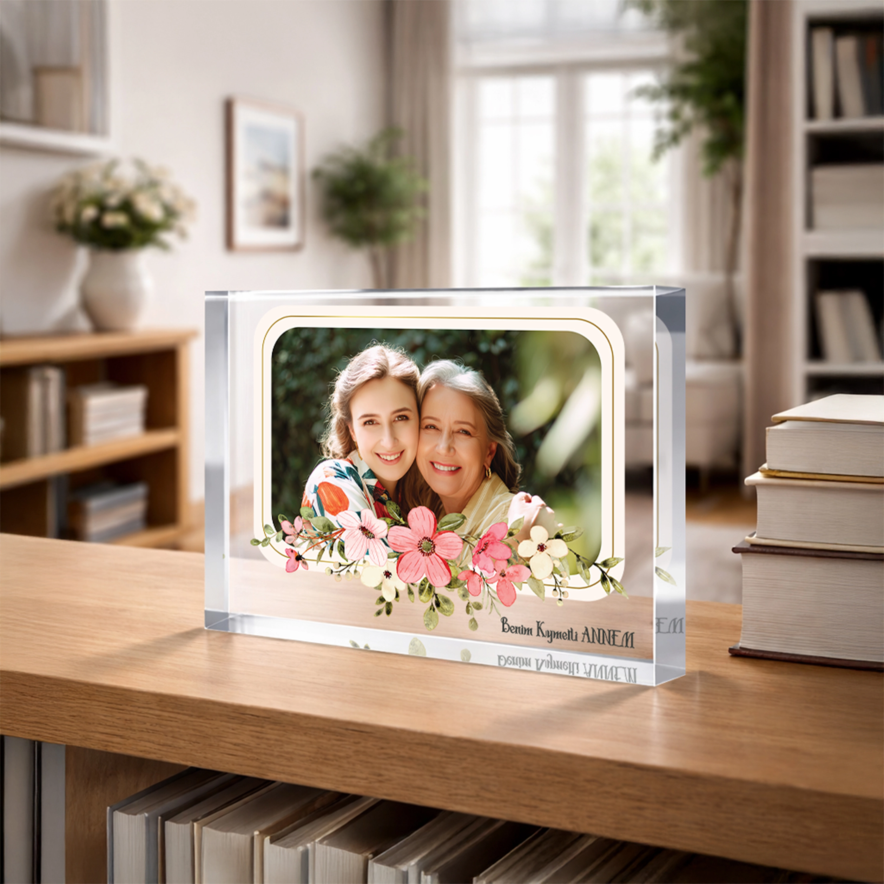 Anne & Anı | Fotoğraf ve Mesajlı Premium Akrilik Dekor