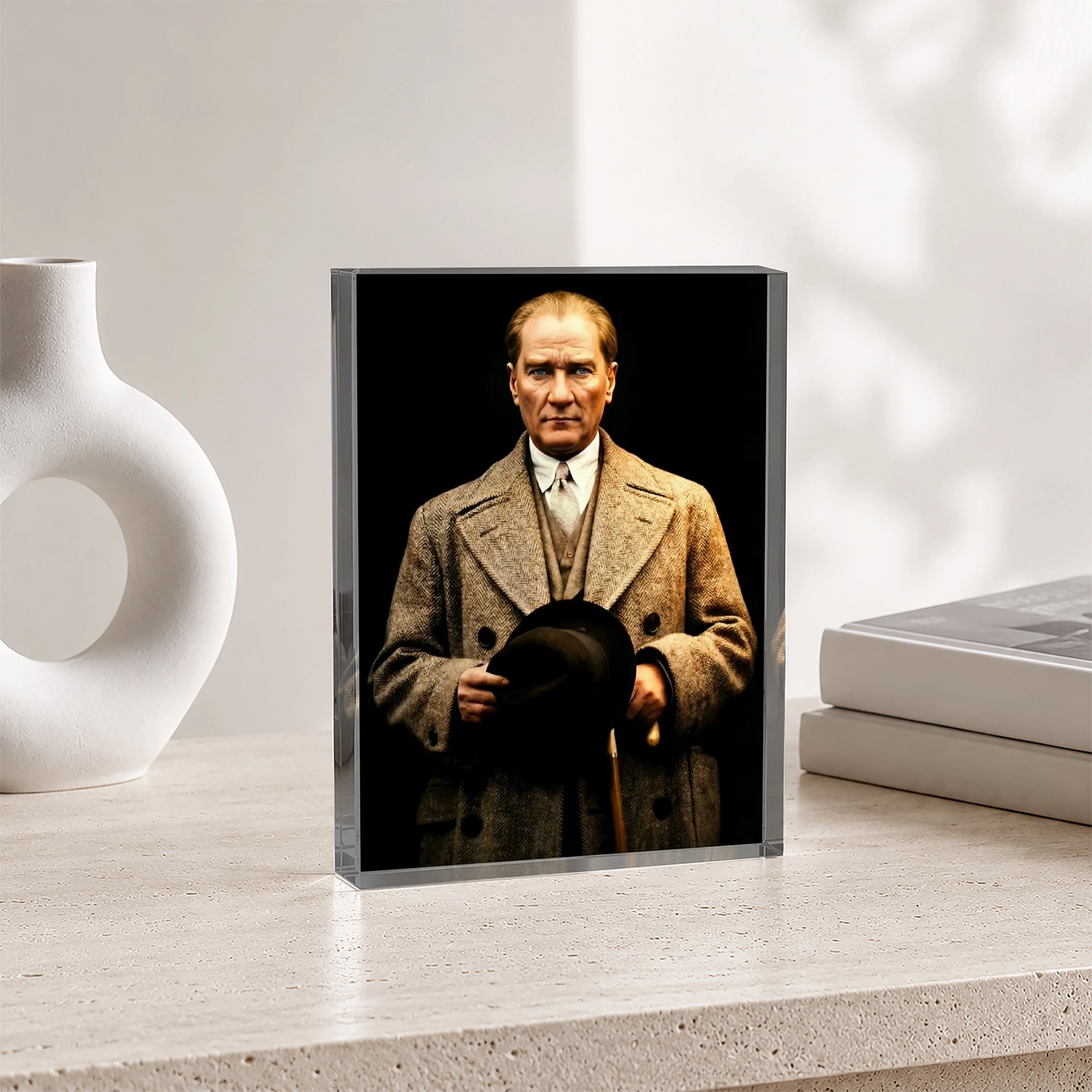 Atatürk Portresi –Akrilik Cam Blok
