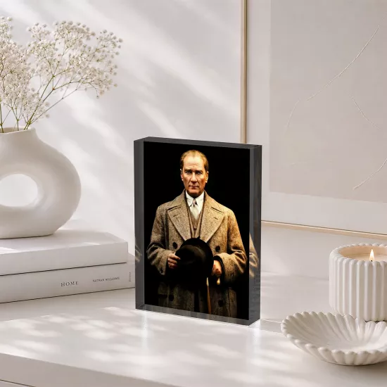 Atatürk Portresi –Akrilik Cam Blok