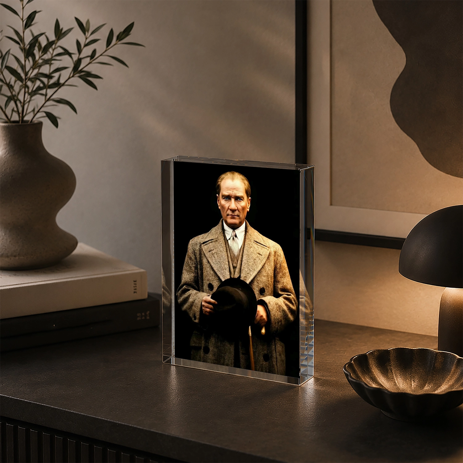 Atatürk Portresi –Akrilik Cam Blok