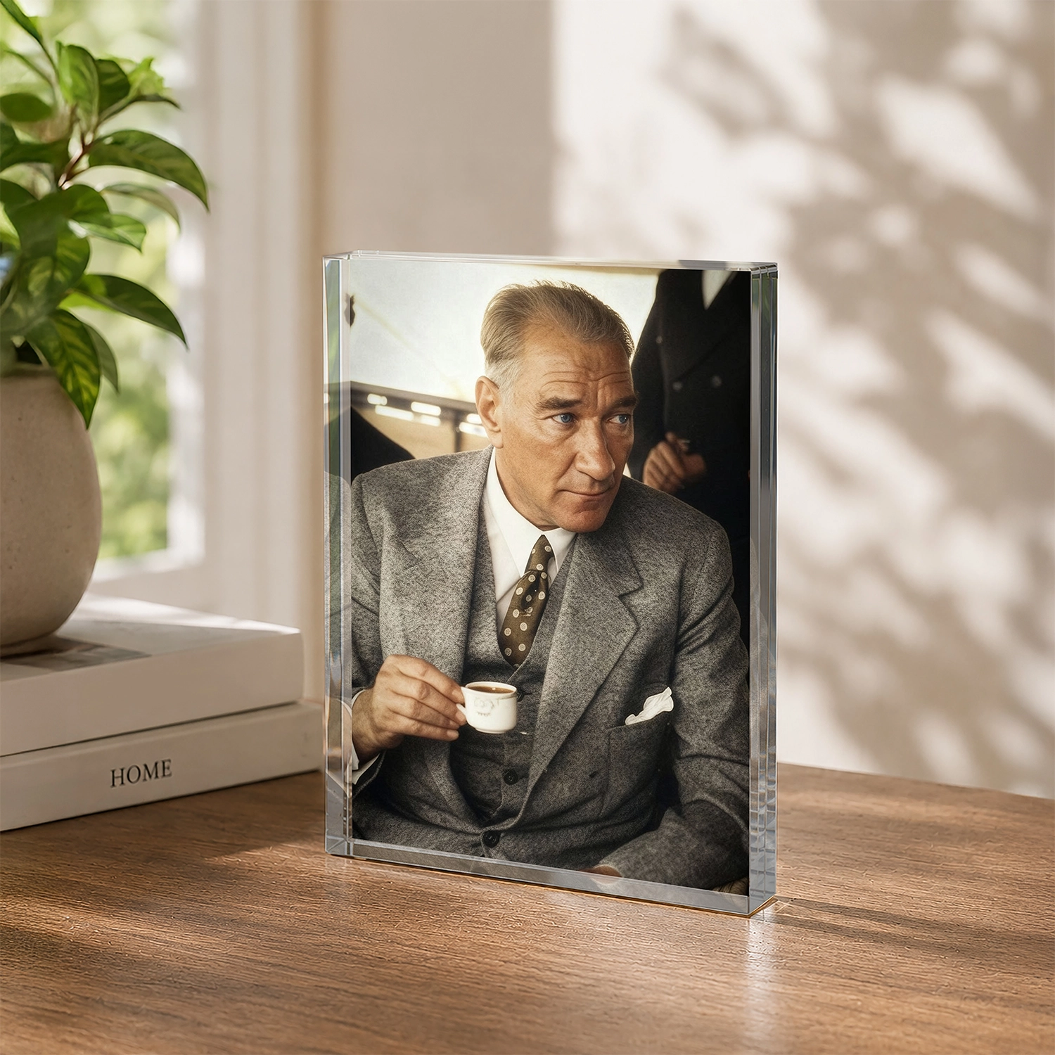 Atatürk Günlük An Portresi – Koleksiyonluk Akrilik Blok